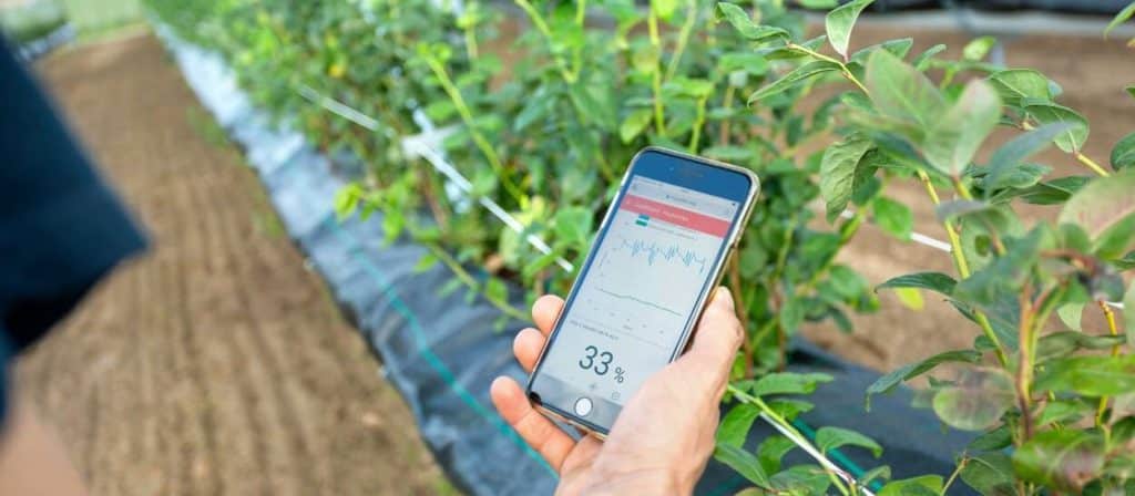 IoT Mobile Dashboard für intelligente Lösungen in der Landwirtschaft iphone